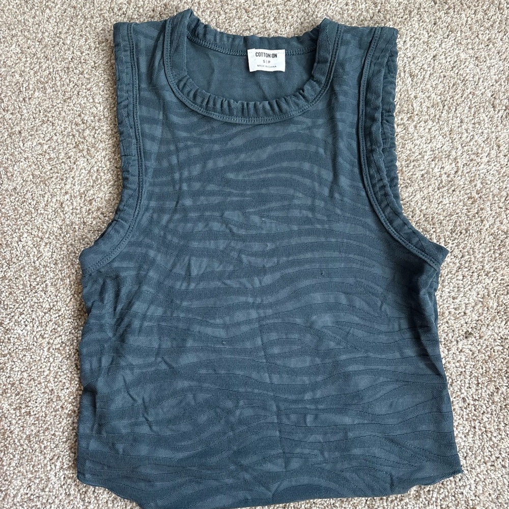 Cotton On sheer tank top